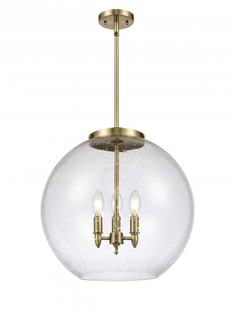 Innovations Lighting 221-3S-AB-G124-18-LED Pendant Contemporary - Brass