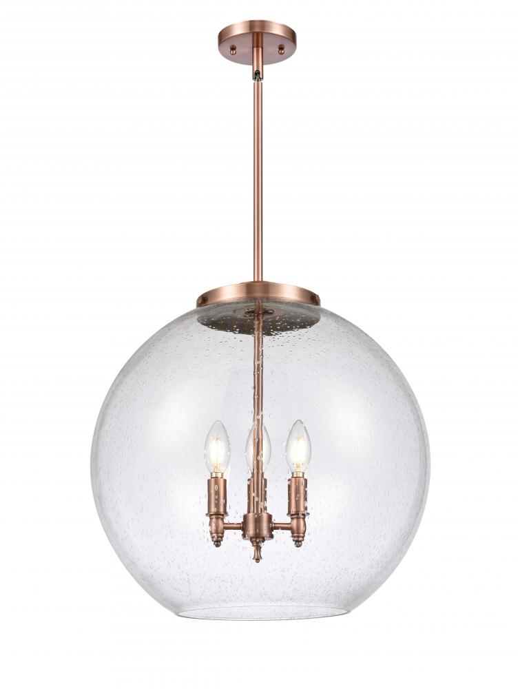 Innovations Lighting 221-3S-AC-G124-18-LED Pendant Contemporary - Copper