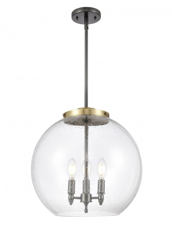 Innovations Lighting 221-3S-BAB-G124-16-LED Pendant Contemporary - Antique Brass