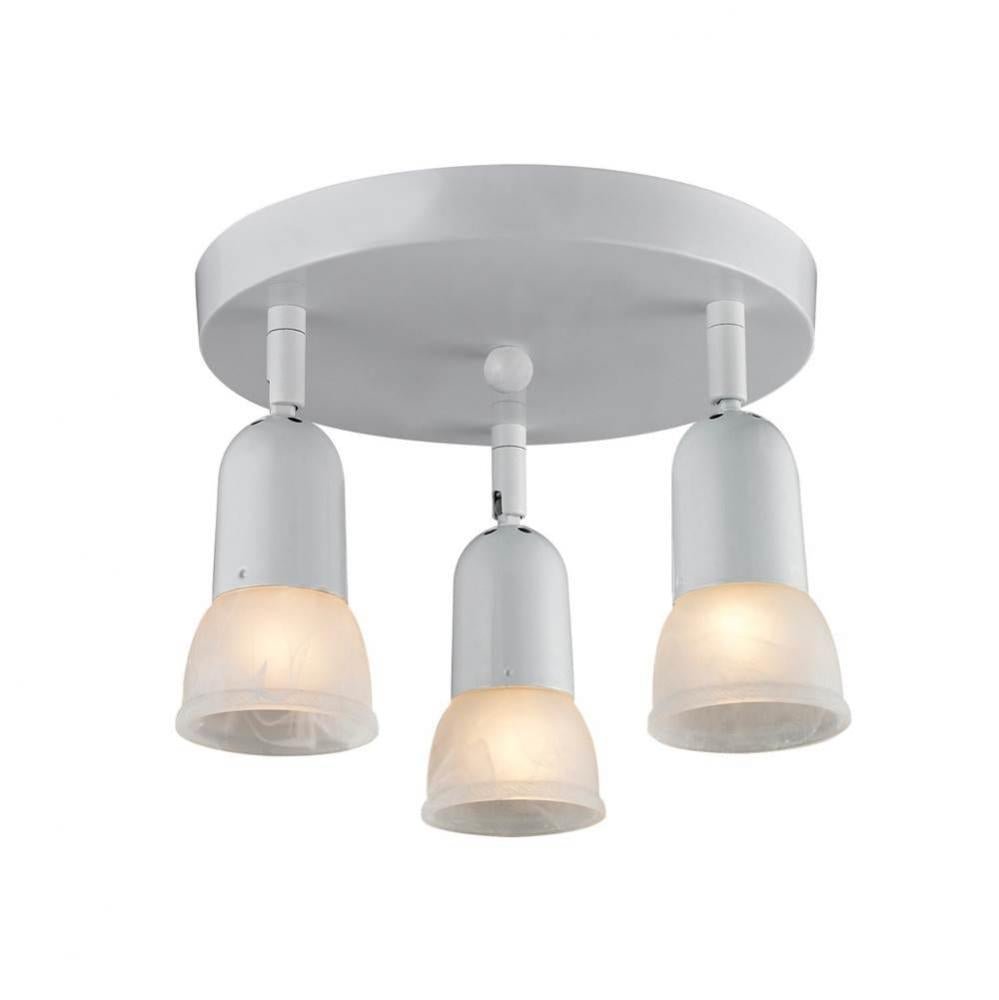 Z-Lite Lighting WHITE 222 Semi Flush Mt - White