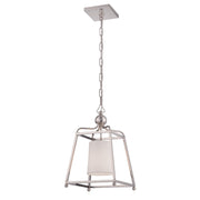 Crystorama Sylvan 2240-PN – 11.5 Inch – 1 Light – Pendant Light – Polished Nickel – Damp Rated