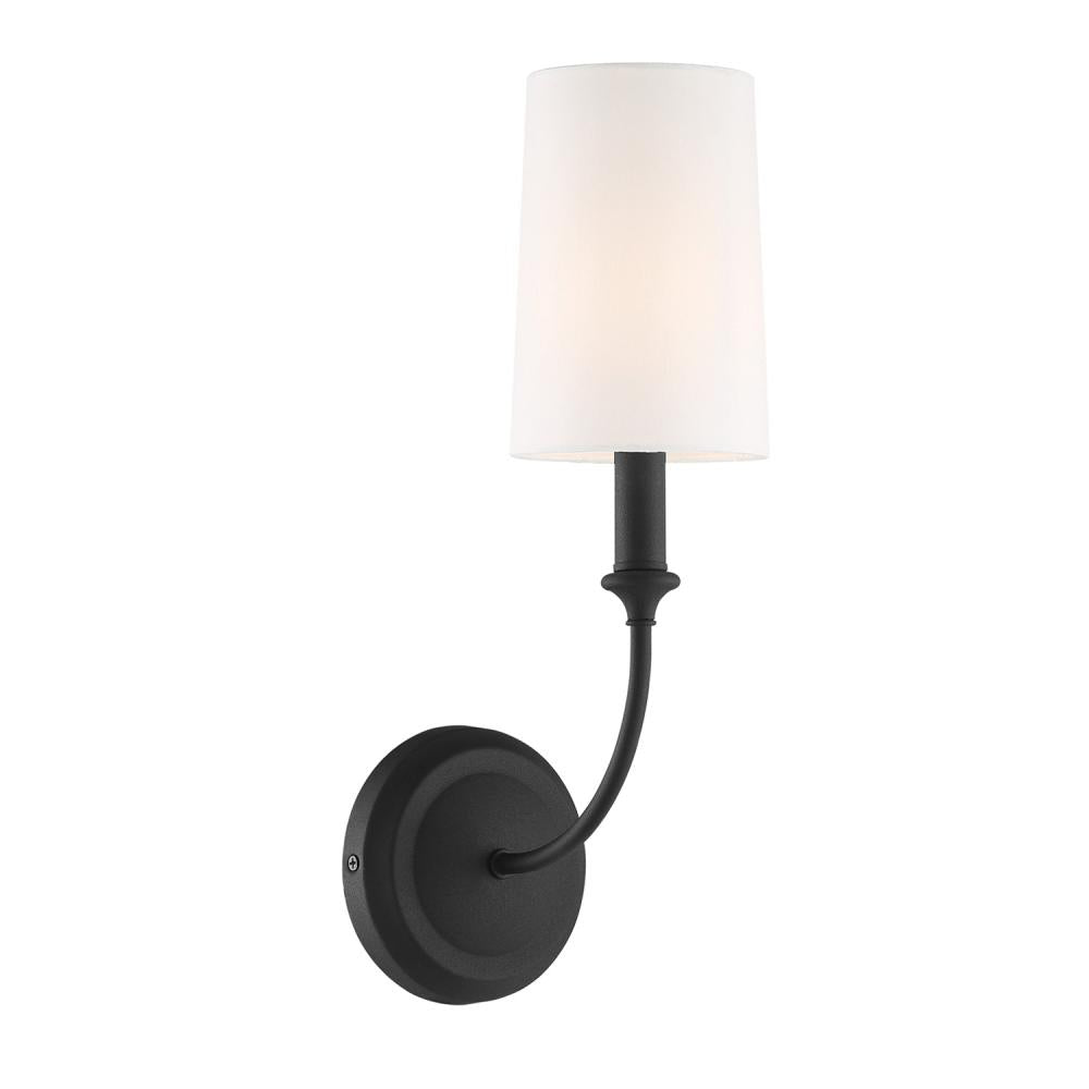 Crystorama SYLVAN 2241-BF Sconce Contemporary - Black Forged