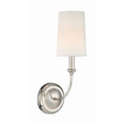 Crystorama Sylvan 2241-PN – 4.75 Inch – 1 Light – Sconce – Polished Nickel – Damp Rated