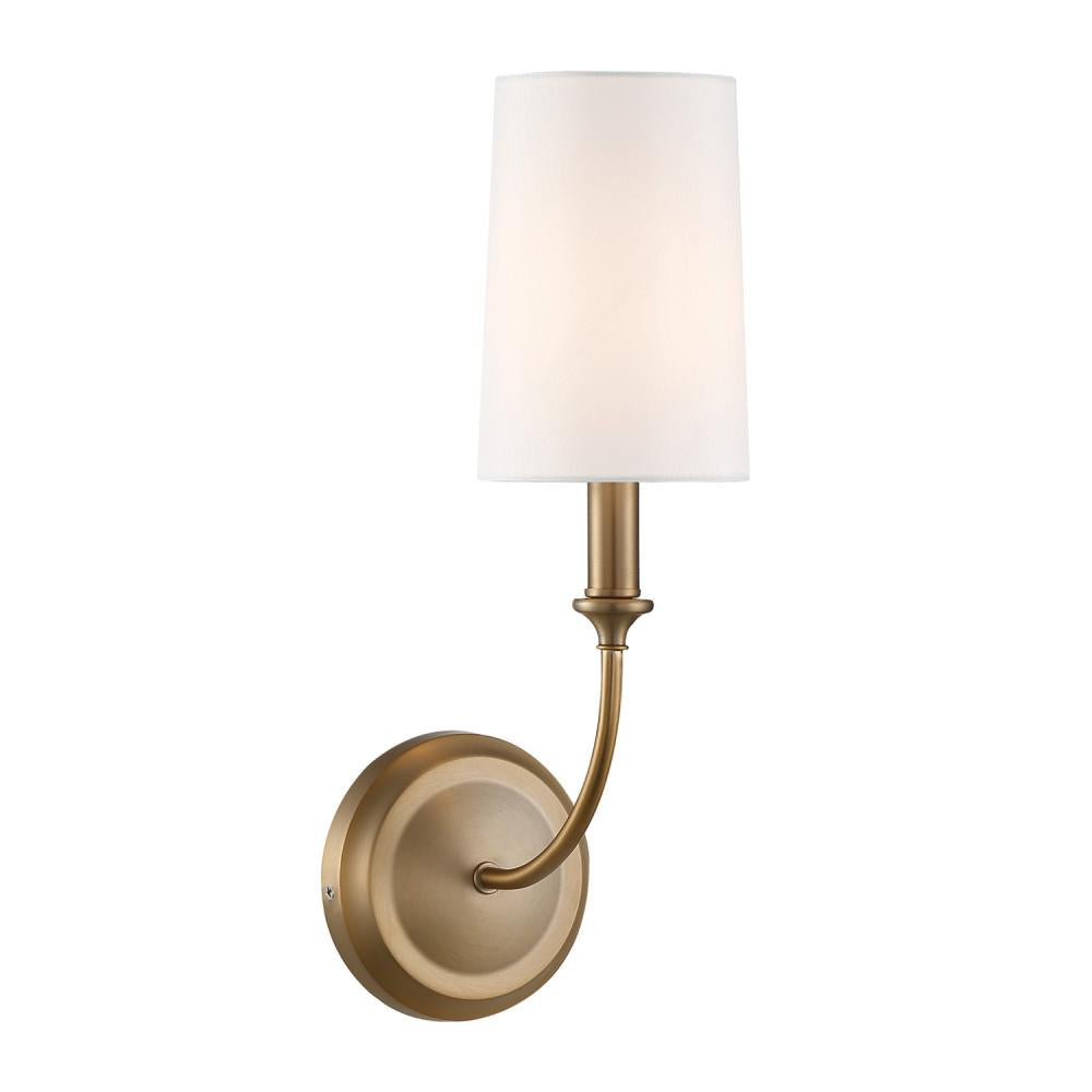 Crystorama Lighting 2241-VG Sconce, UL Damp Rated, Vibrant Gold