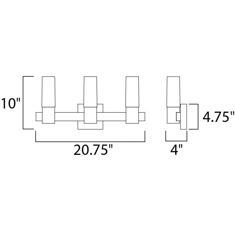 Maxim Lighting CONTESSA 22413SWNAB Bathroom Fixture Contemporary - Brass