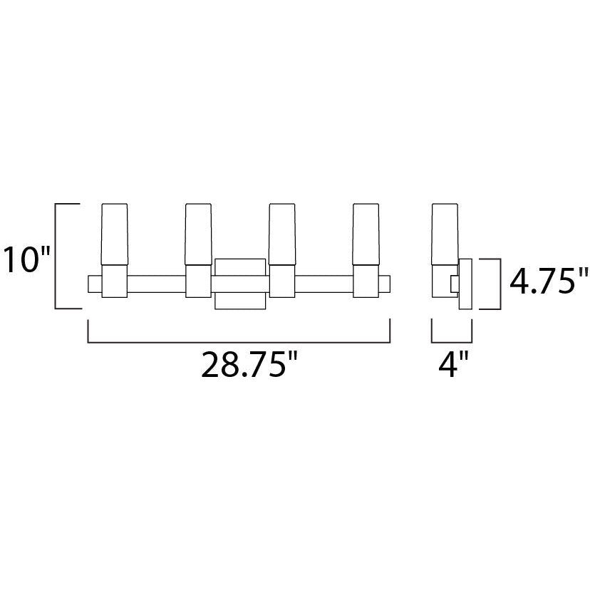 Maxim Lighting CONTESSA 22414SWNAB Bathroom Fixture Contemporary - Brass