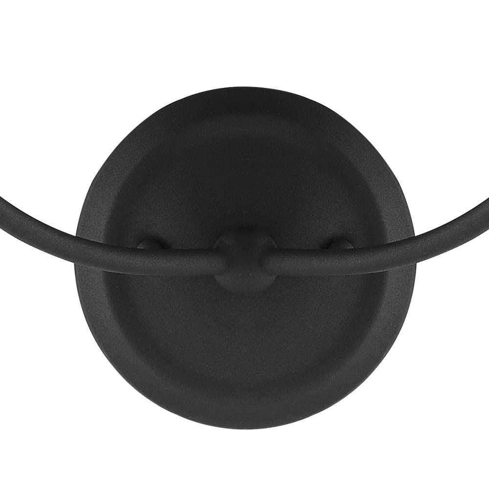 Crystorama SYLVAN 2242-BF Sconce Contemporary - Black Forged