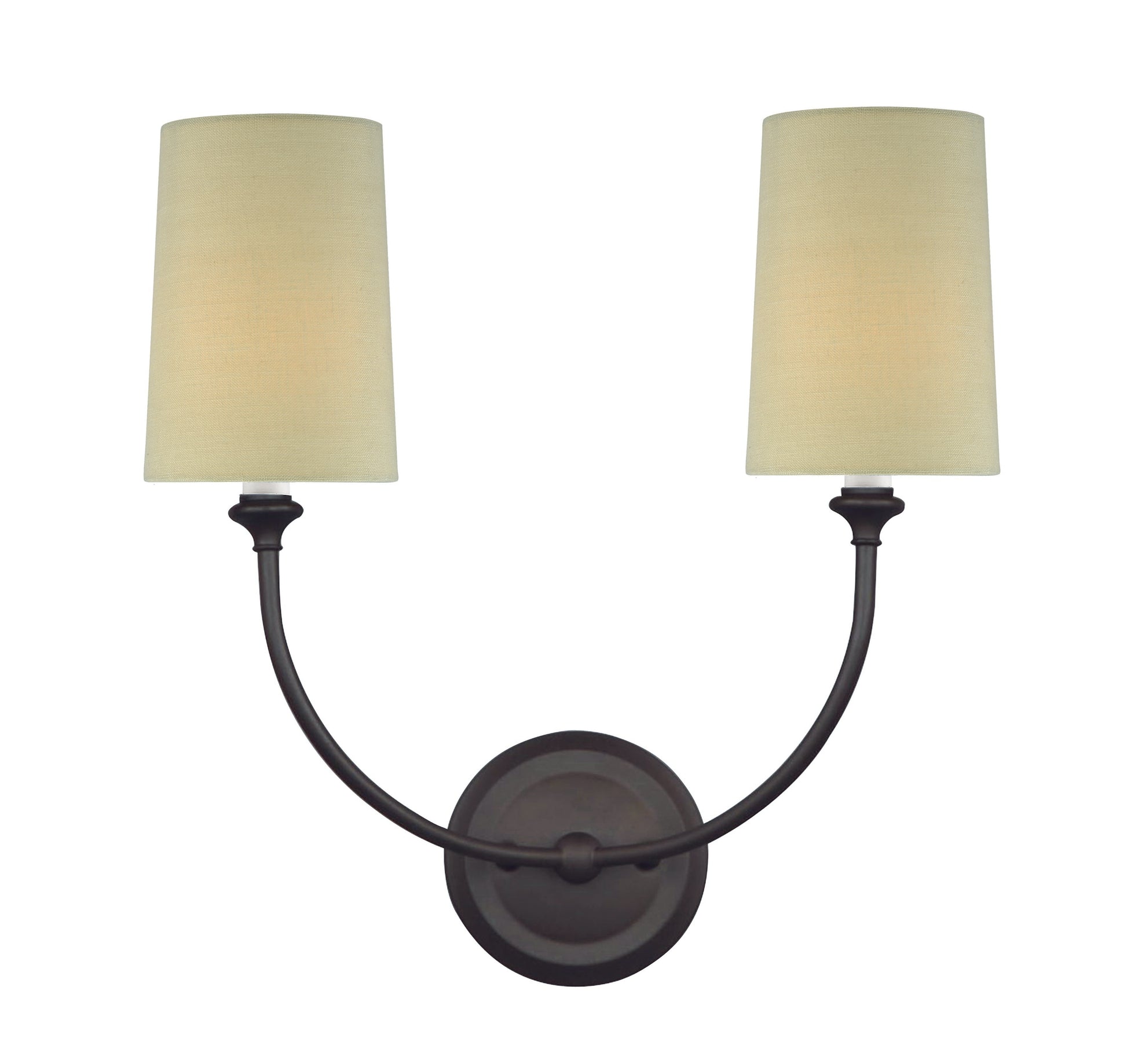 Crystorama Sylvan 2242-DB – 15.5 Inch – 2 Light – Sconce – Dark Bronze – Dry Rated