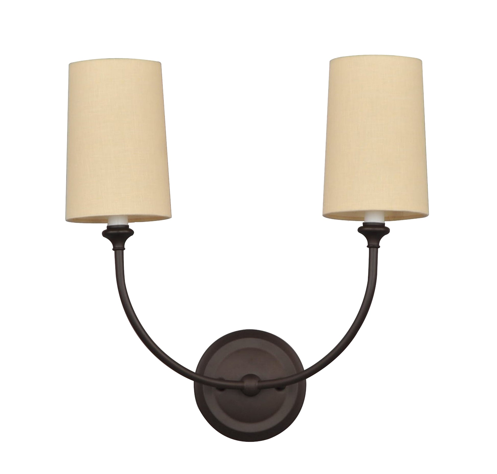 Crystorama Sylvan 2242-DB – 15.5 Inch – 2 Light – Sconce – Dark Bronze – Dry Rated