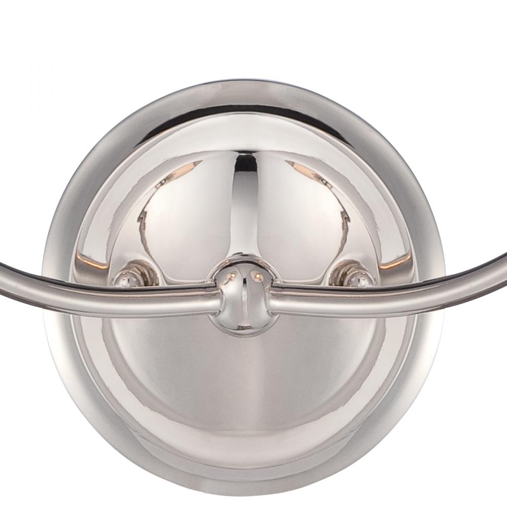 Crystorama SYLVAN 2242-PN Sconce Contemporary - Polished Nickel