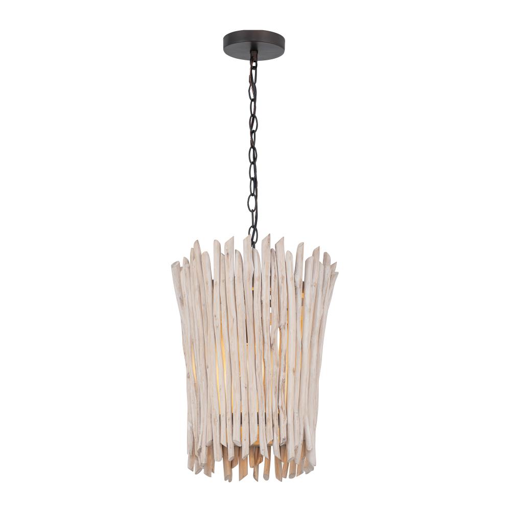Baywood 14 Inch Semi Flush Mount Light – Textured Bronze