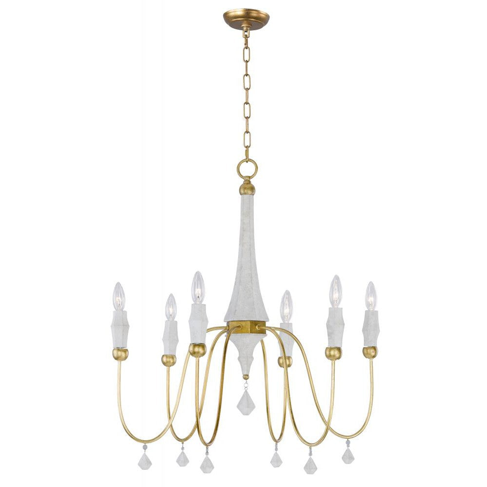 Maxim Lighting CLAYMORE 22436CSTGL Chandelier Country Rustic - Gold