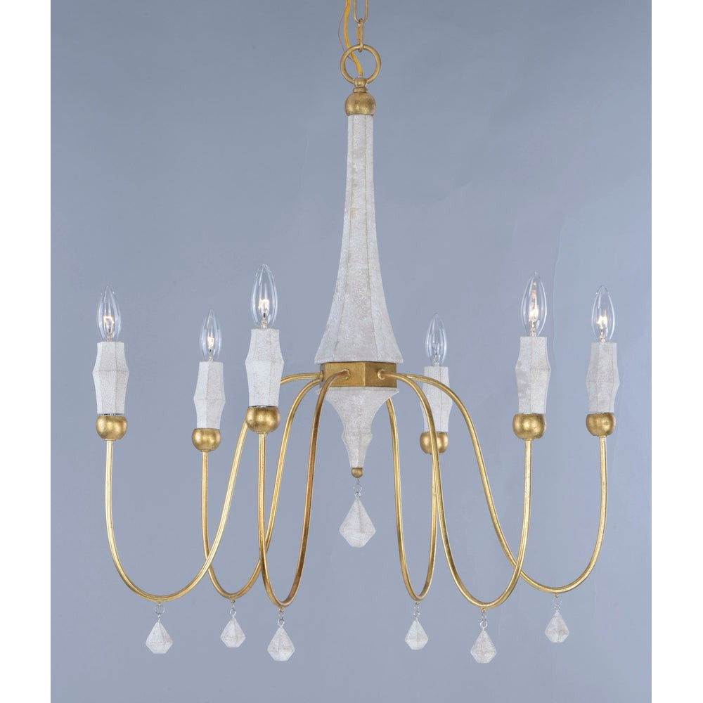 Maxim Lighting CLAYMORE 22436CSTGL Chandelier Country Rustic - Gold