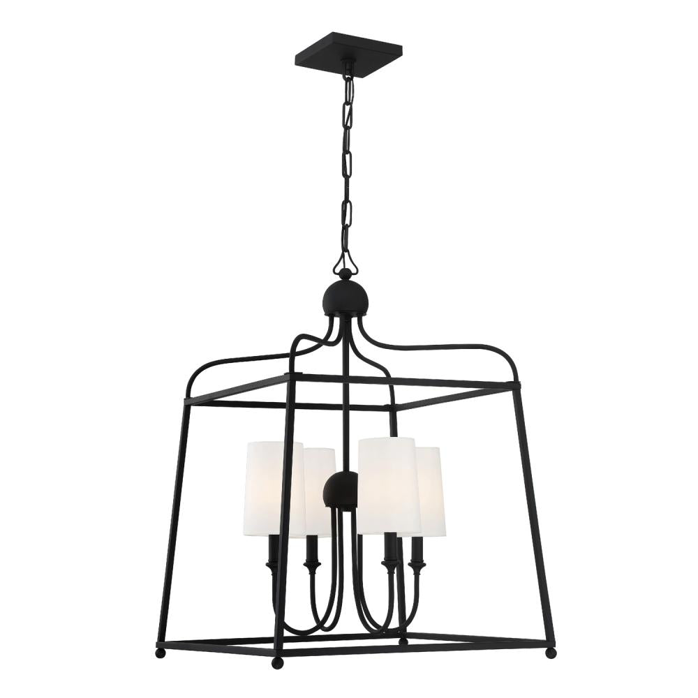 Crystorama SYLVAN 2244-BF Chandelier Contemporary - Black Forged