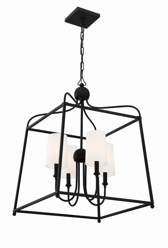 Crystorama SYLVAN 2244-BF Chandelier Contemporary - Black Forged