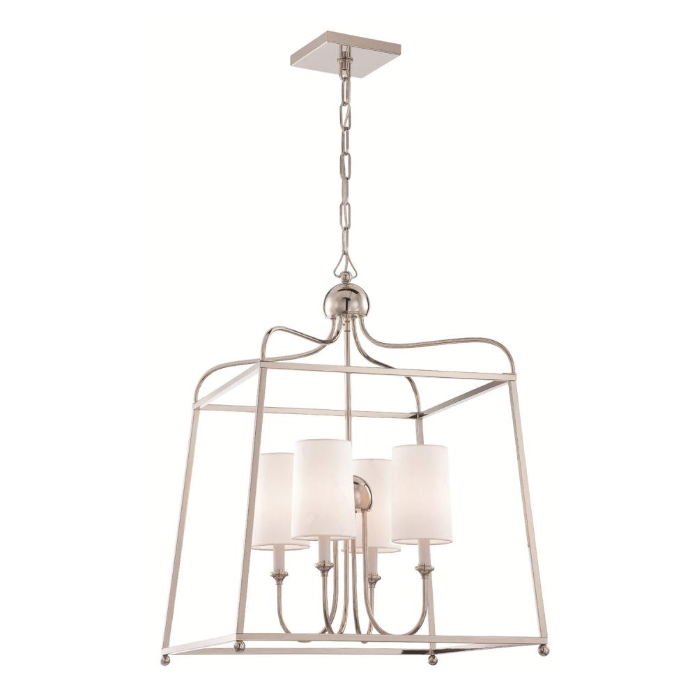 Crystorama SYLVAN 2244-PN Chandelier Contemporary - Polished Nickel