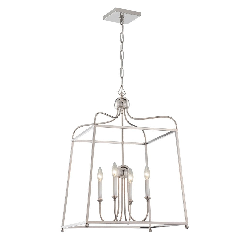 Crystorama SYLVAN 2244-PN Chandelier Contemporary - Polished Nickel