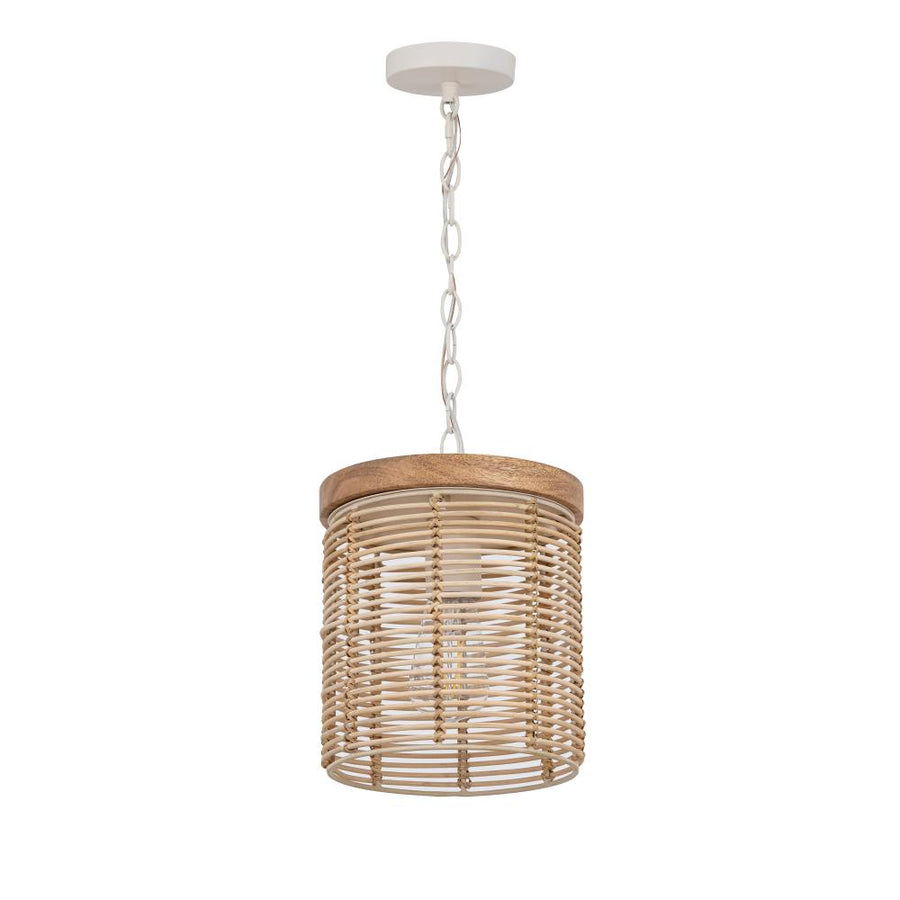 Vannerie 7 Inch Mini Pendant – Ecru