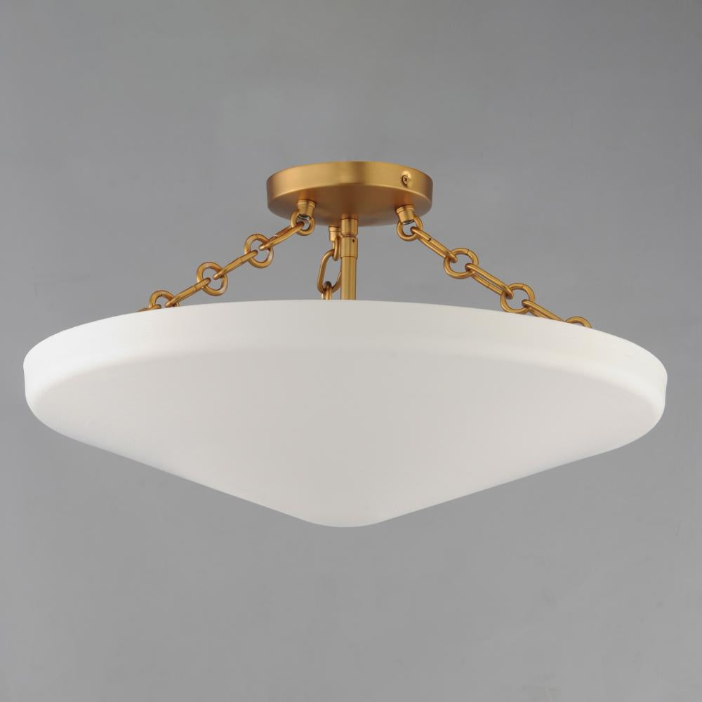 Maxim Lighting ARTEMIS 22450WTNAB Semi Flush Mt - Brass