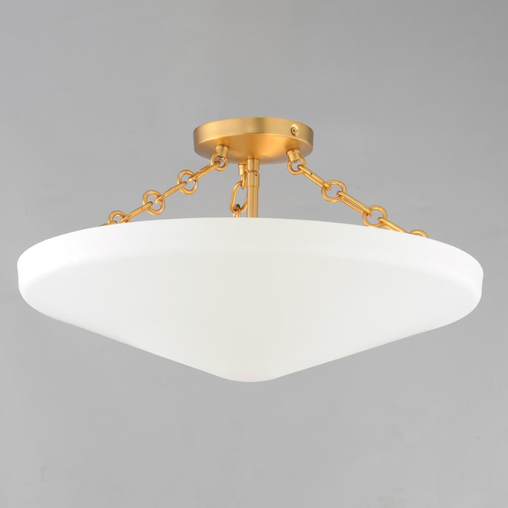 Maxim Lighting ARTEMIS 22450WTNAB Semi Flush Mt - Brass