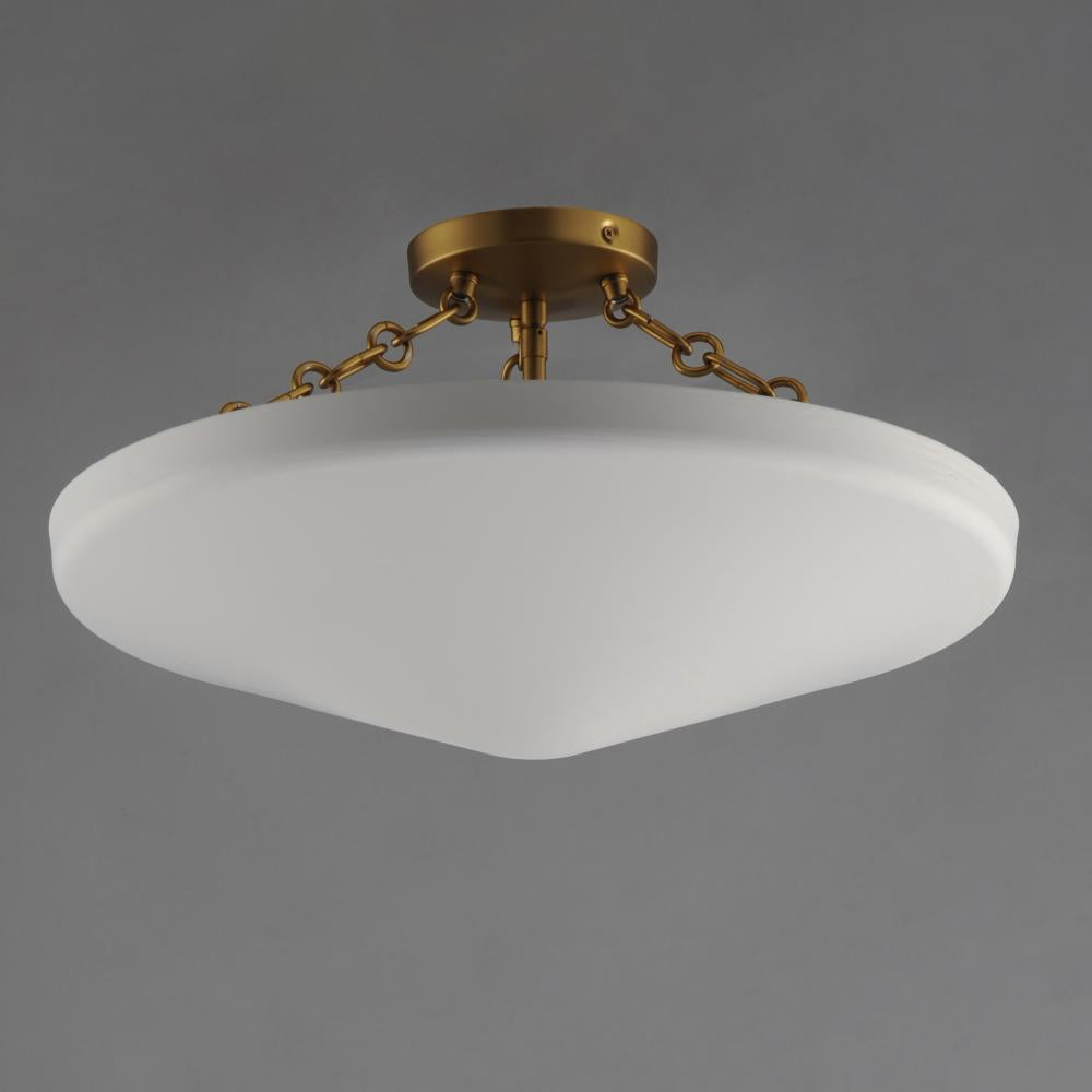 Maxim Lighting ARTEMIS 22450WTNAB Semi Flush Mt - Brass