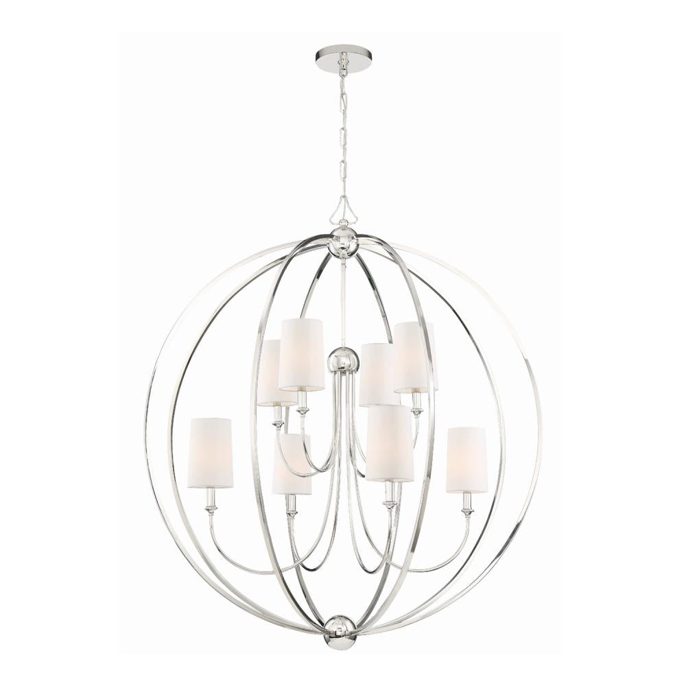 Libby Langdon Sylvan 8 Light Polished Nickel Chandelier