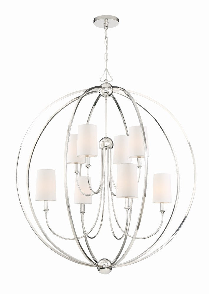 Crystorama SYLVAN 2246-PN Chandelier Contemporary - Polished Nickel