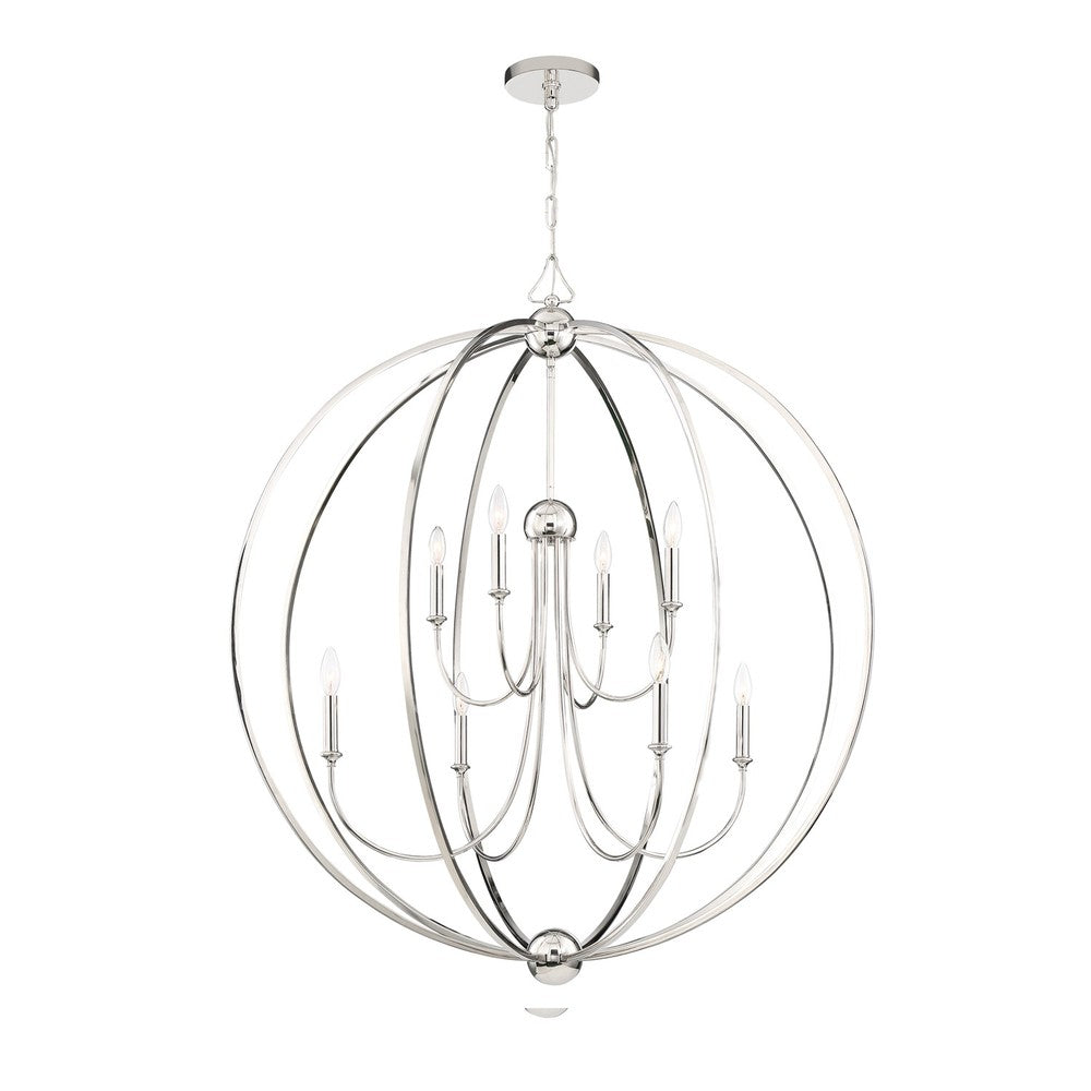 Crystorama SYLVAN 2246-PN Chandelier Contemporary - Polished Nickel