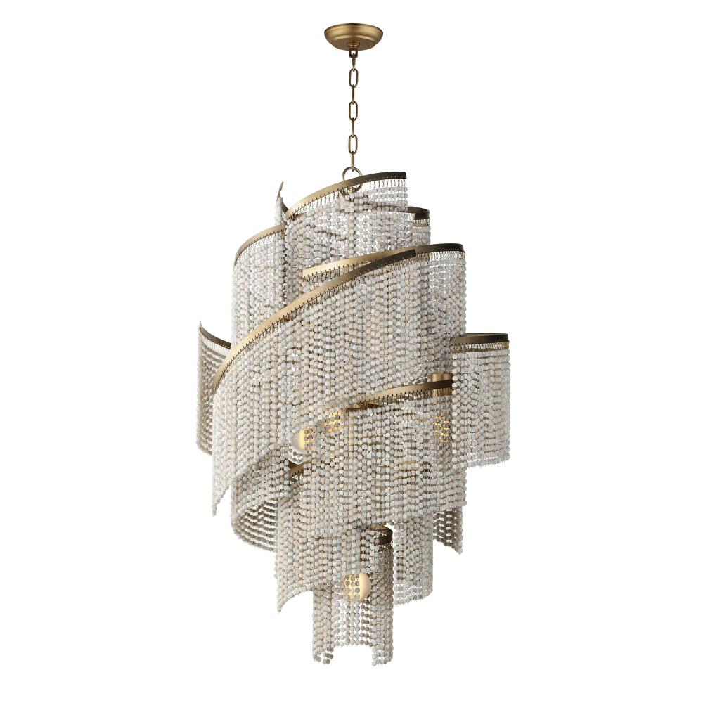 Fontaine 23.5 Inch Chandelier – Golden Silver