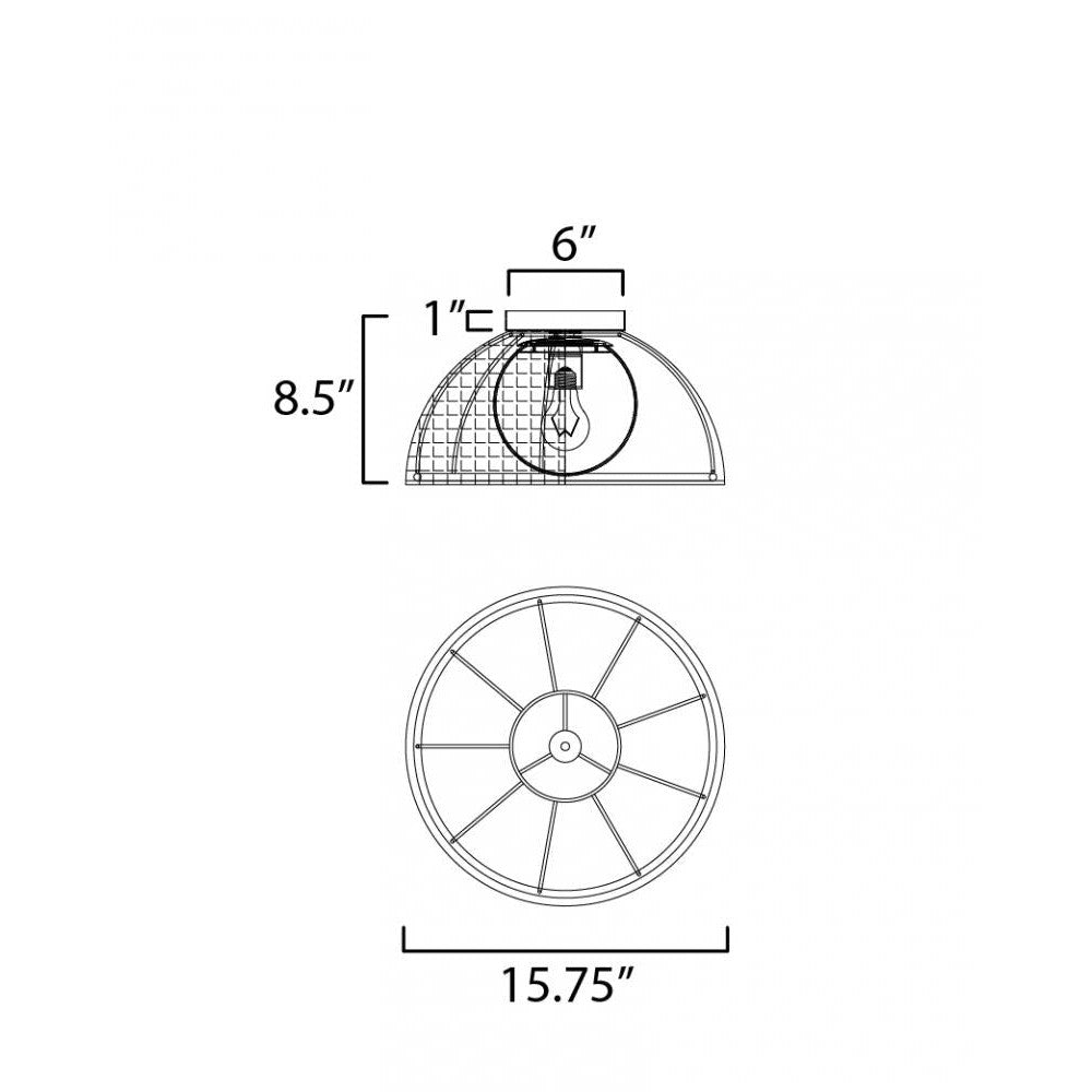 Maxim Lighting CESTINO 22470NAANB Flush Mount - Bronze