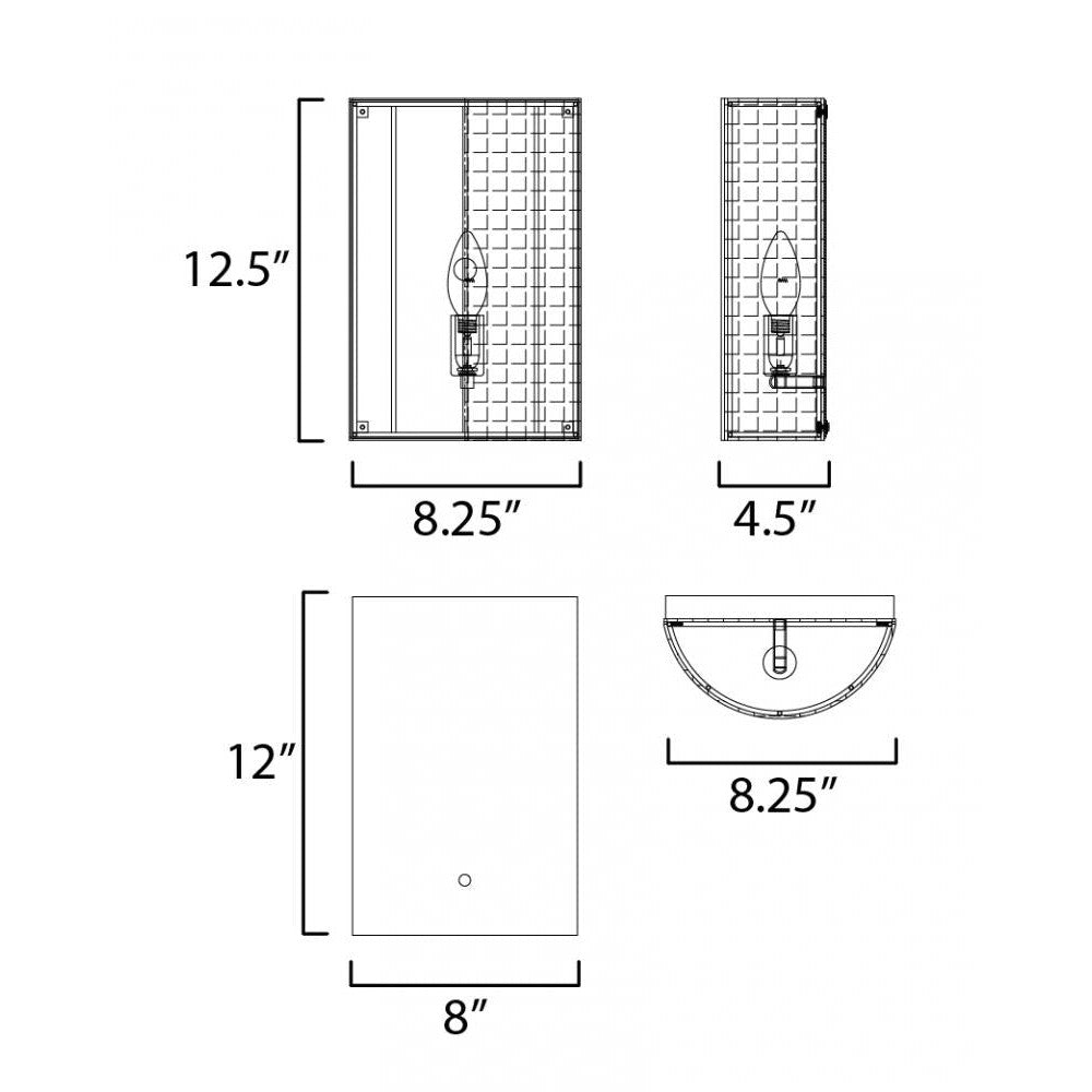 Maxim Lighting CESTINO 22471WWT Sconce - White