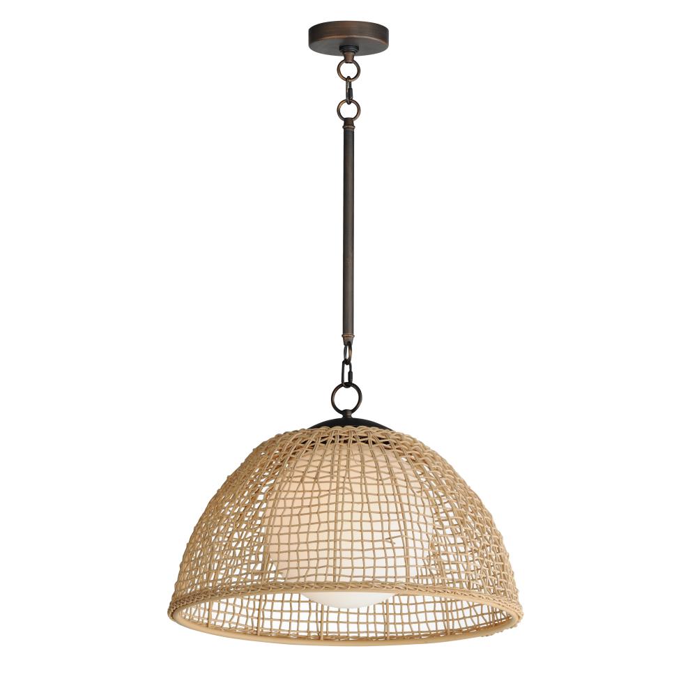 Cestino 21 Inch Semi Flush Mount Light – Antique Bronze