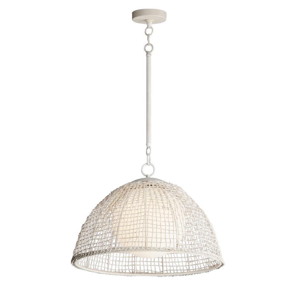 Cestino 21 Inch Semi Flush Mount Light – Weathered White