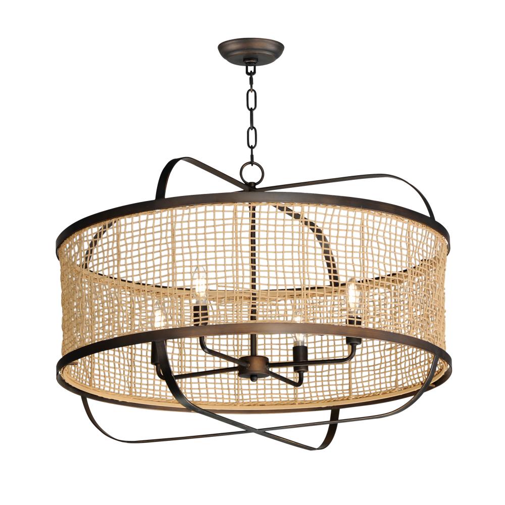 Cestino 3 Inch Chandelier – Antique Bronze