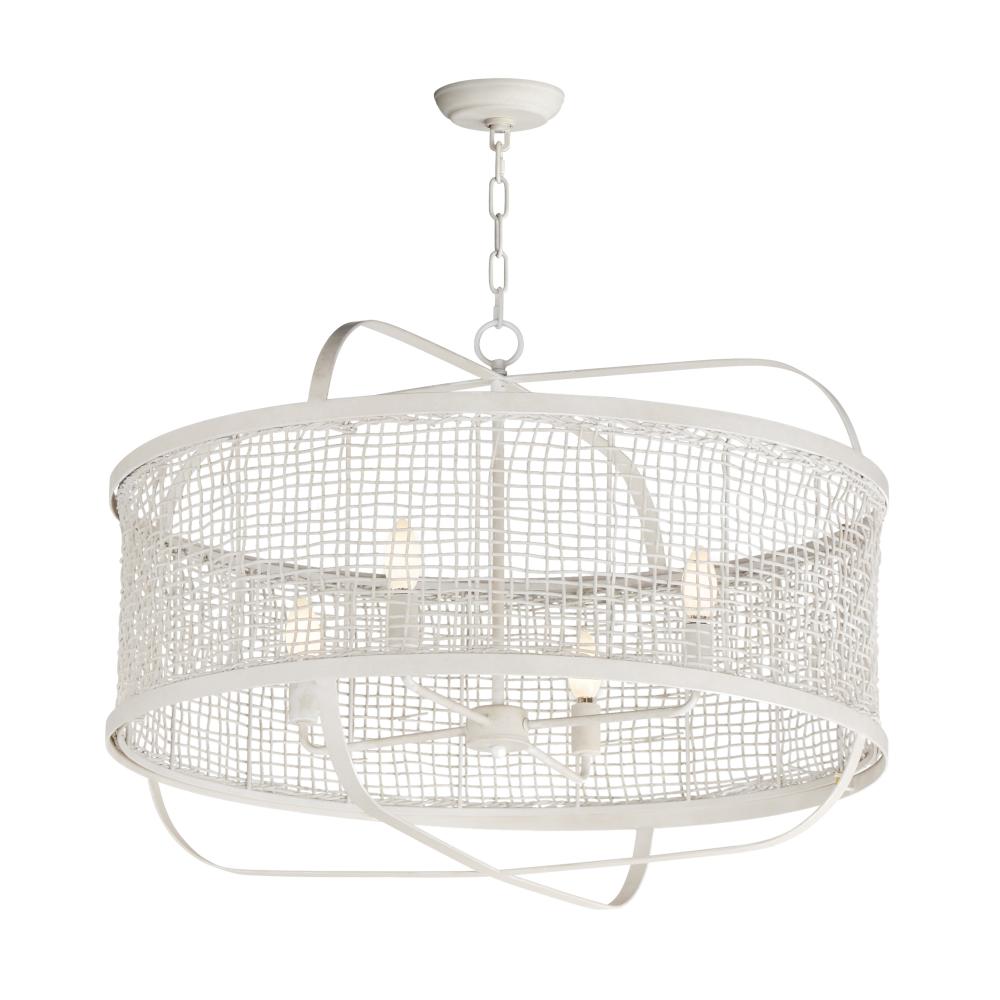 Cestino 3 Inch Chandelier – Weathered White
