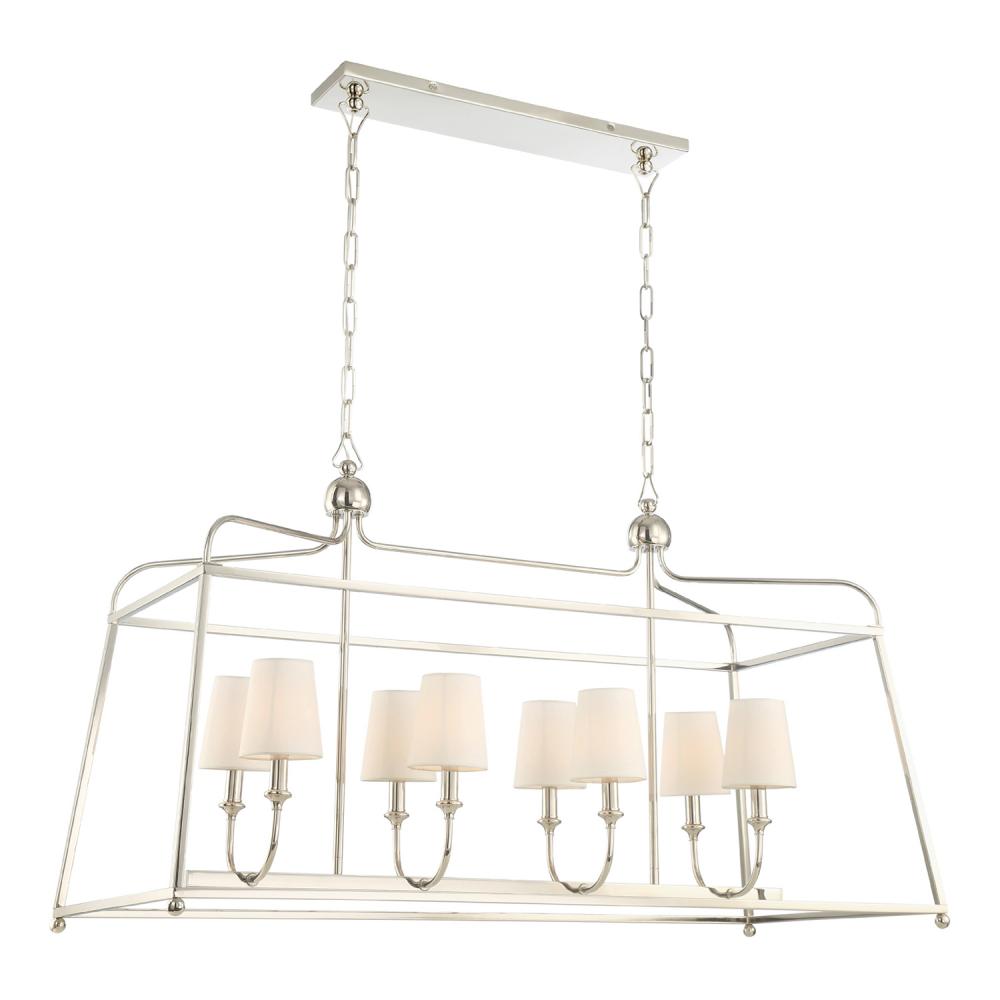 Crystorama SYLVAN 2249-PN Chandelier Contemporary - Polished Nickel