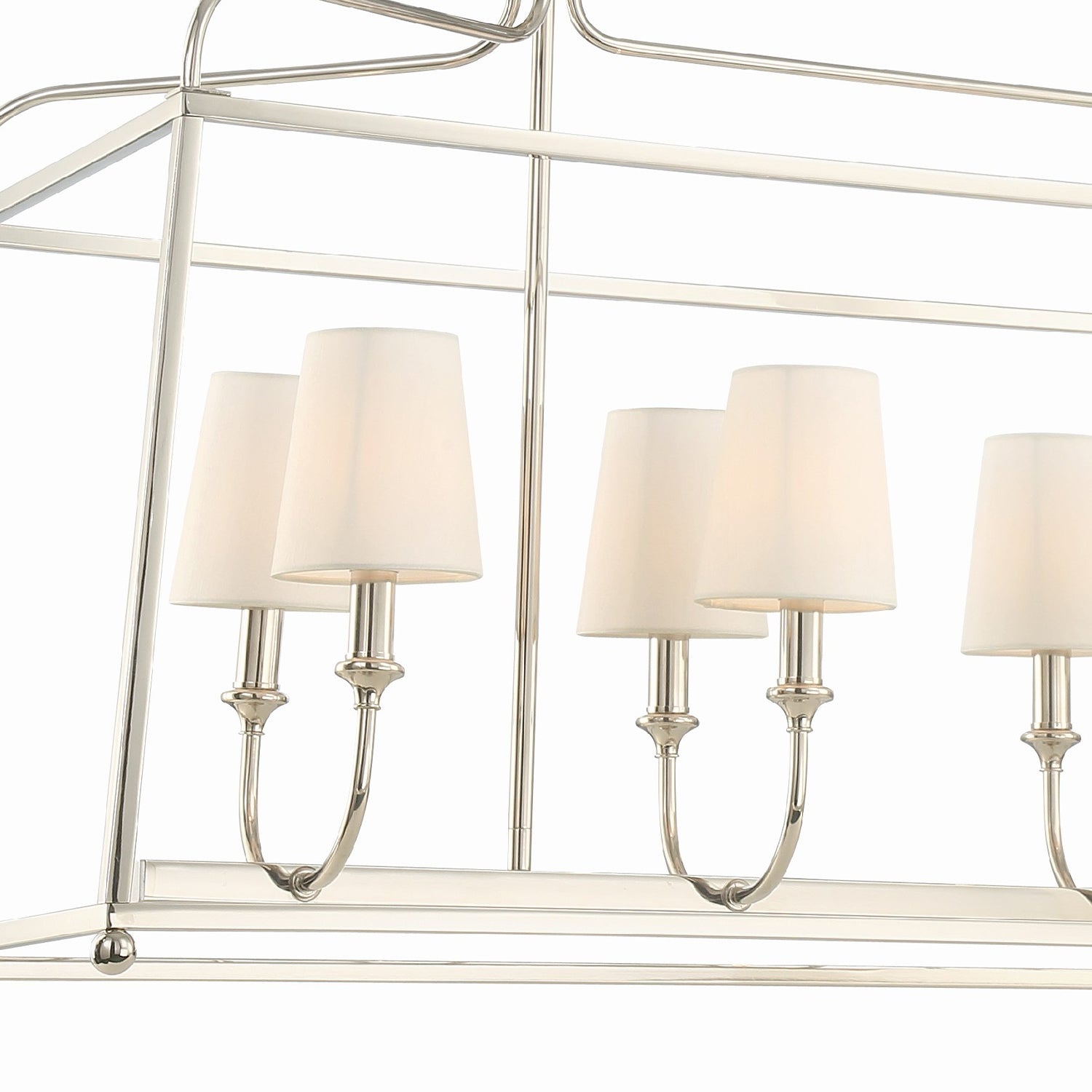Crystorama Sylvan 2249-PN – 42 Inch – 8 Light – Chandelier – Polished Nickel – Dry Rated