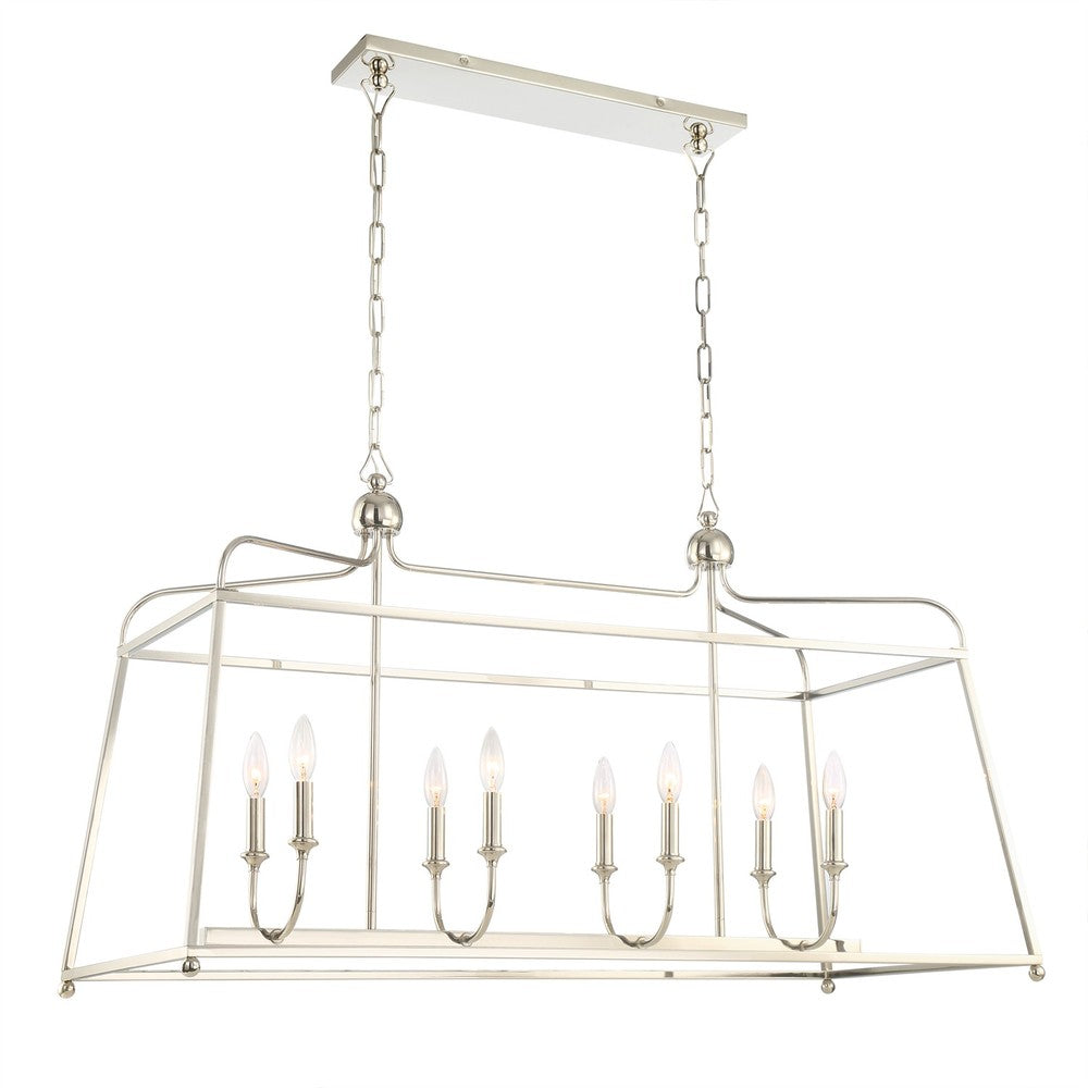 Crystorama SYLVAN 2249-PN Chandelier Contemporary - Polished Nickel