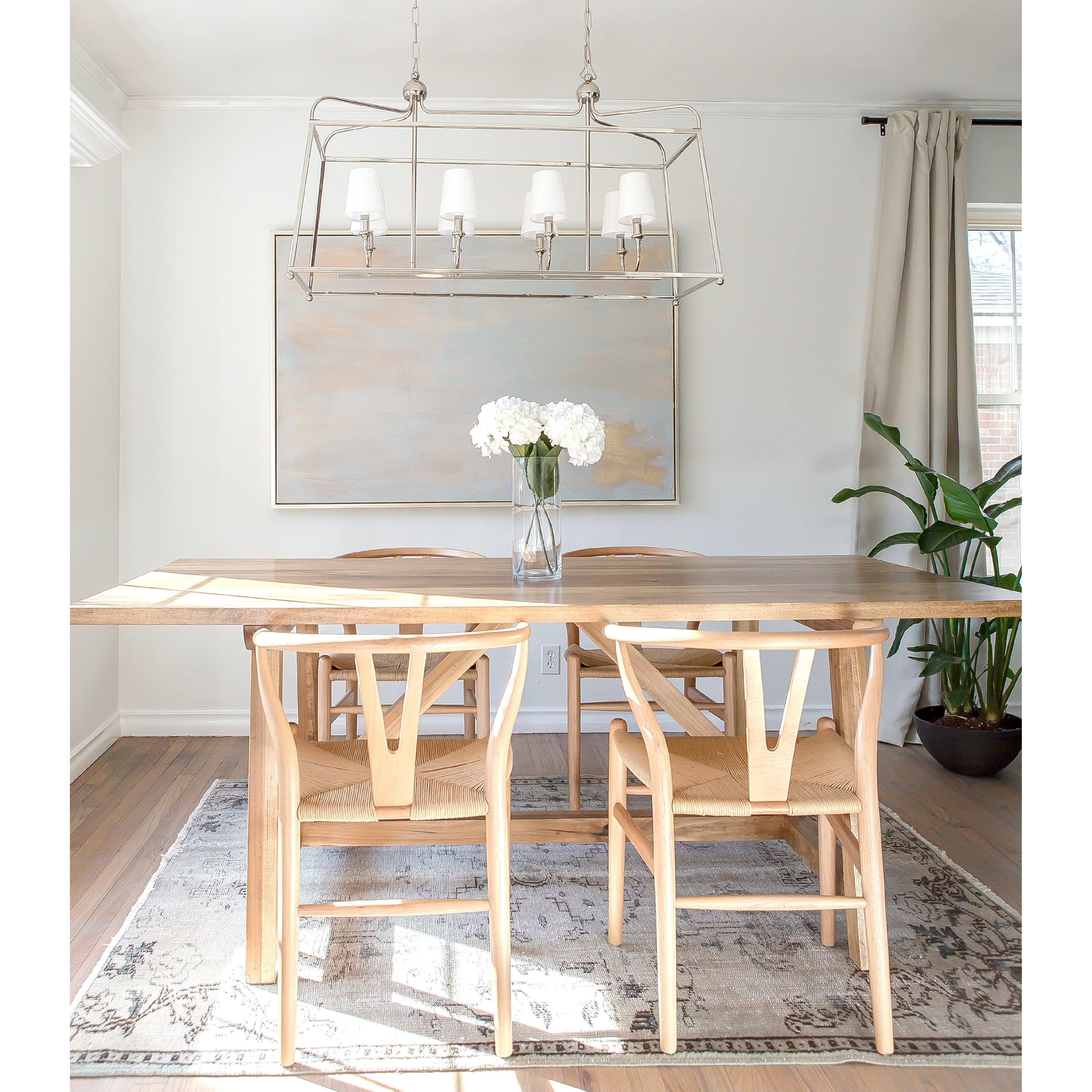 Crystorama Sylvan 2249-PN – 42 Inch – 8 Light – Chandelier – Polished Nickel – Dry Rated