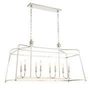 Crystorama Sylvan 2249-PN_NOSHADE – 42 Inch – 8 Light – Chandelier – Polished Nickel – Dry Rated