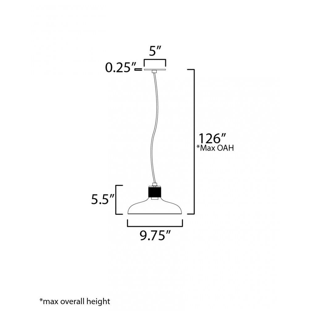 Maxim Lighting BINGHAM 22492CP Pendant - Copper