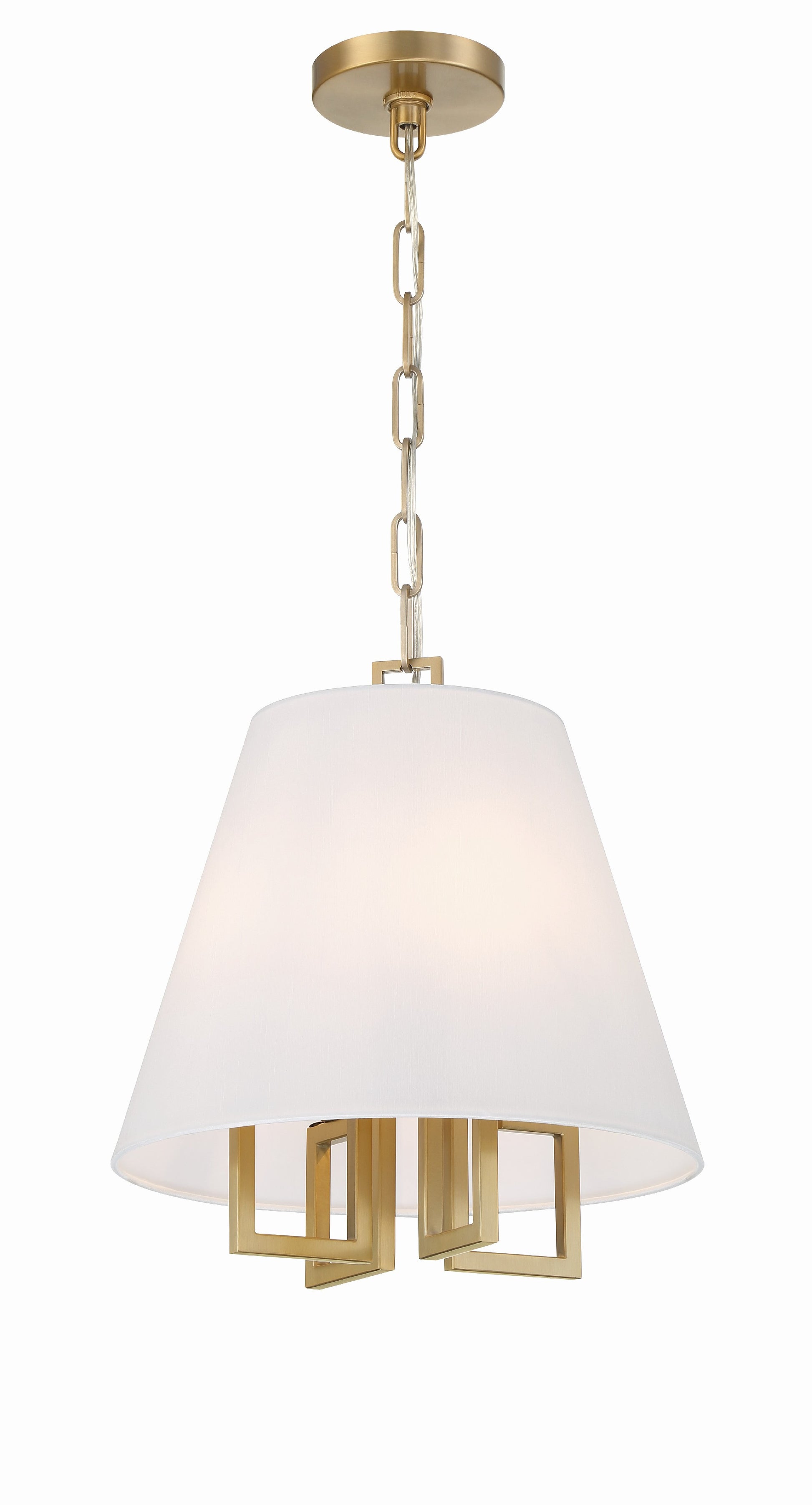 Crystorama Westwood 2254-VG – 13.5 Inch – 4 Light – Pendant Light – Vibrant Gold – Dry Rated