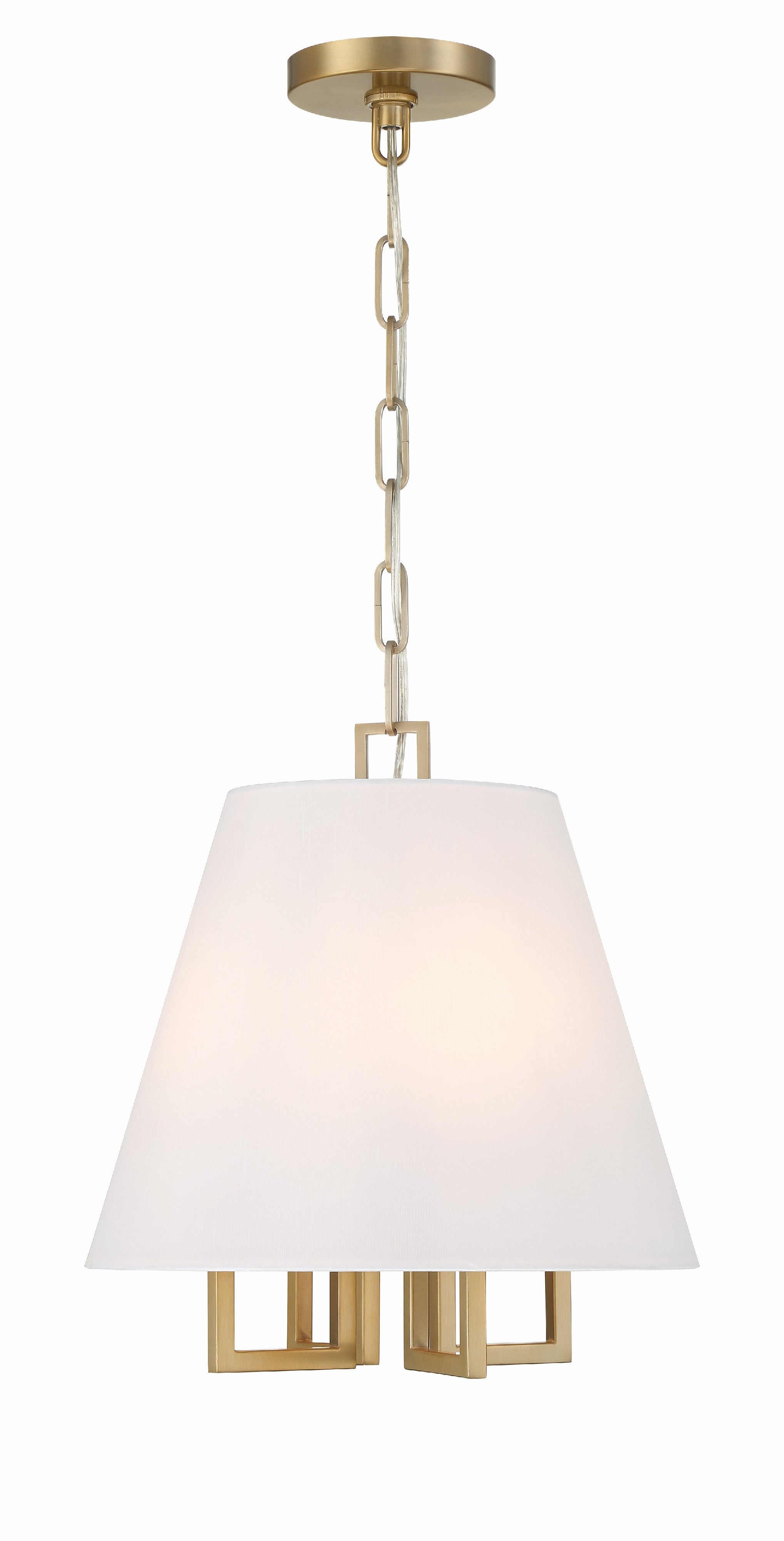 Crystorama Westwood 2254-VG – 13.5 Inch – 4 Light – Pendant Light – Vibrant Gold – Dry Rated