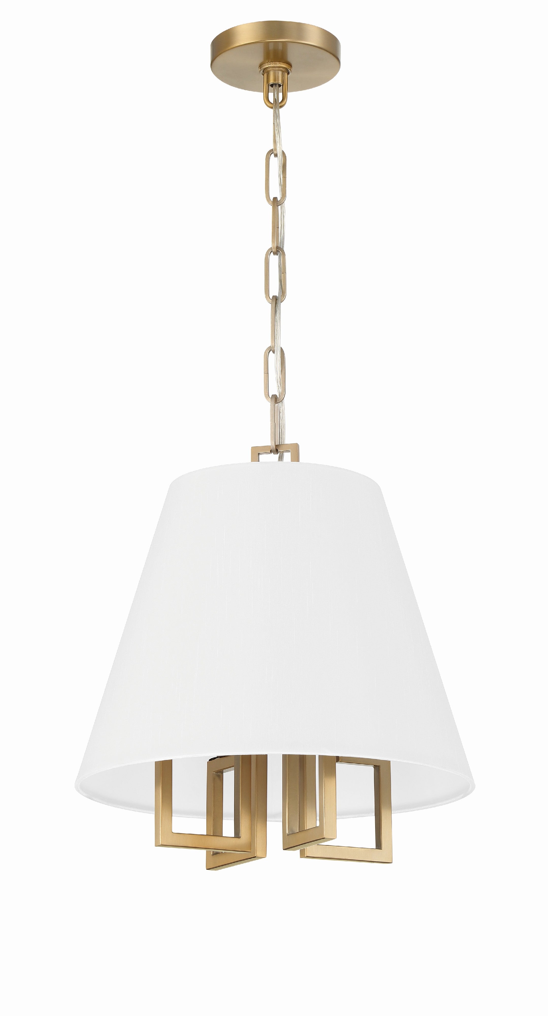 Crystorama Westwood 2254-VG – 13.5 Inch – 4 Light – Pendant Light – Vibrant Gold – Dry Rated