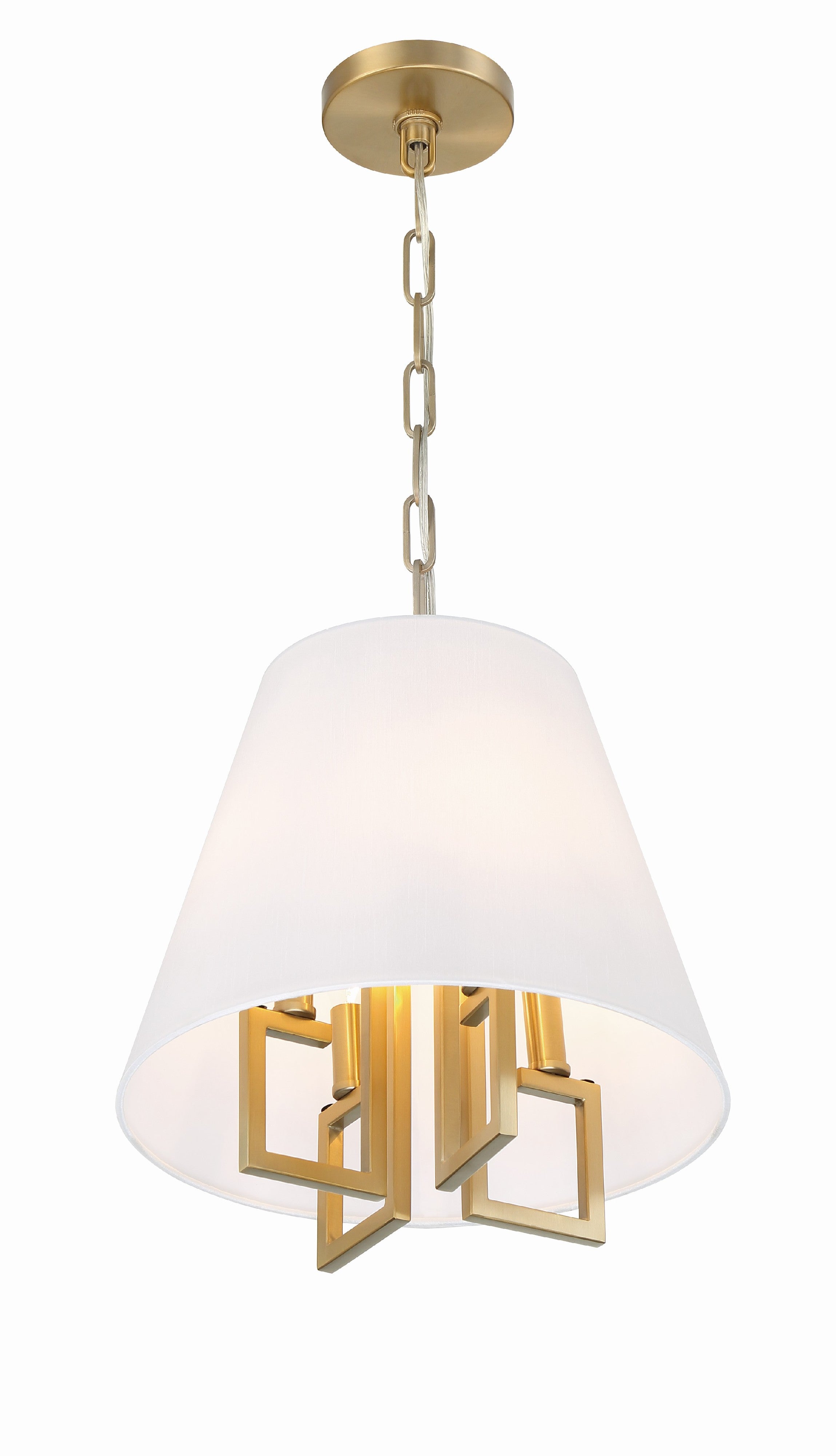 Crystorama Westwood 2254-VG – 13.5 Inch – 4 Light – Pendant Light – Vibrant Gold – Dry Rated