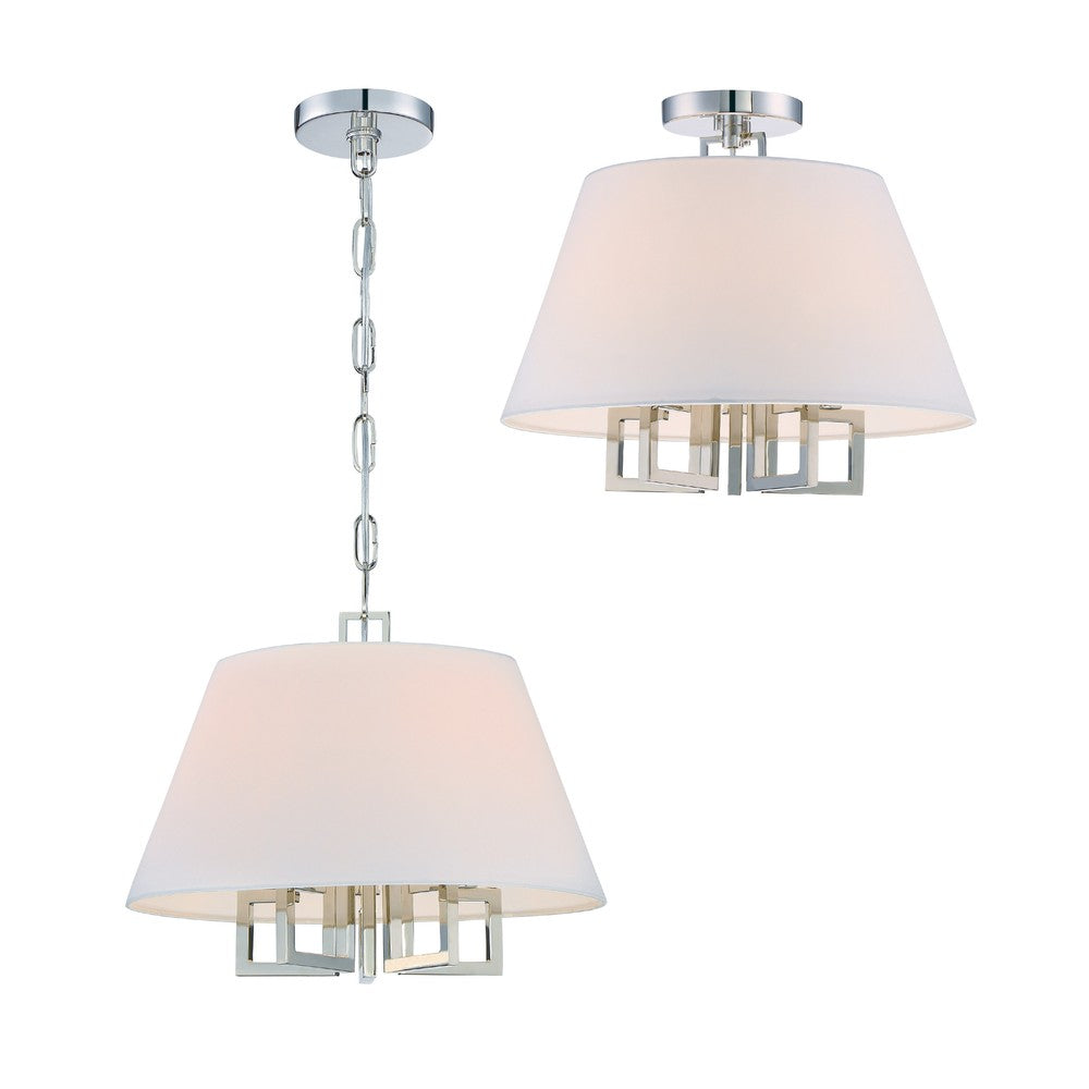 Crystorama WESTWOOD 2255-PN Mini Chandelier Modern - Polished Nickel