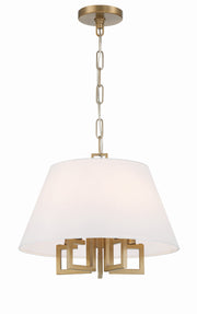 Crystorama Westwood 2255-VG – 16 Inch – 5 Light – Pendant Light – Vibrant Gold – Dry Rated