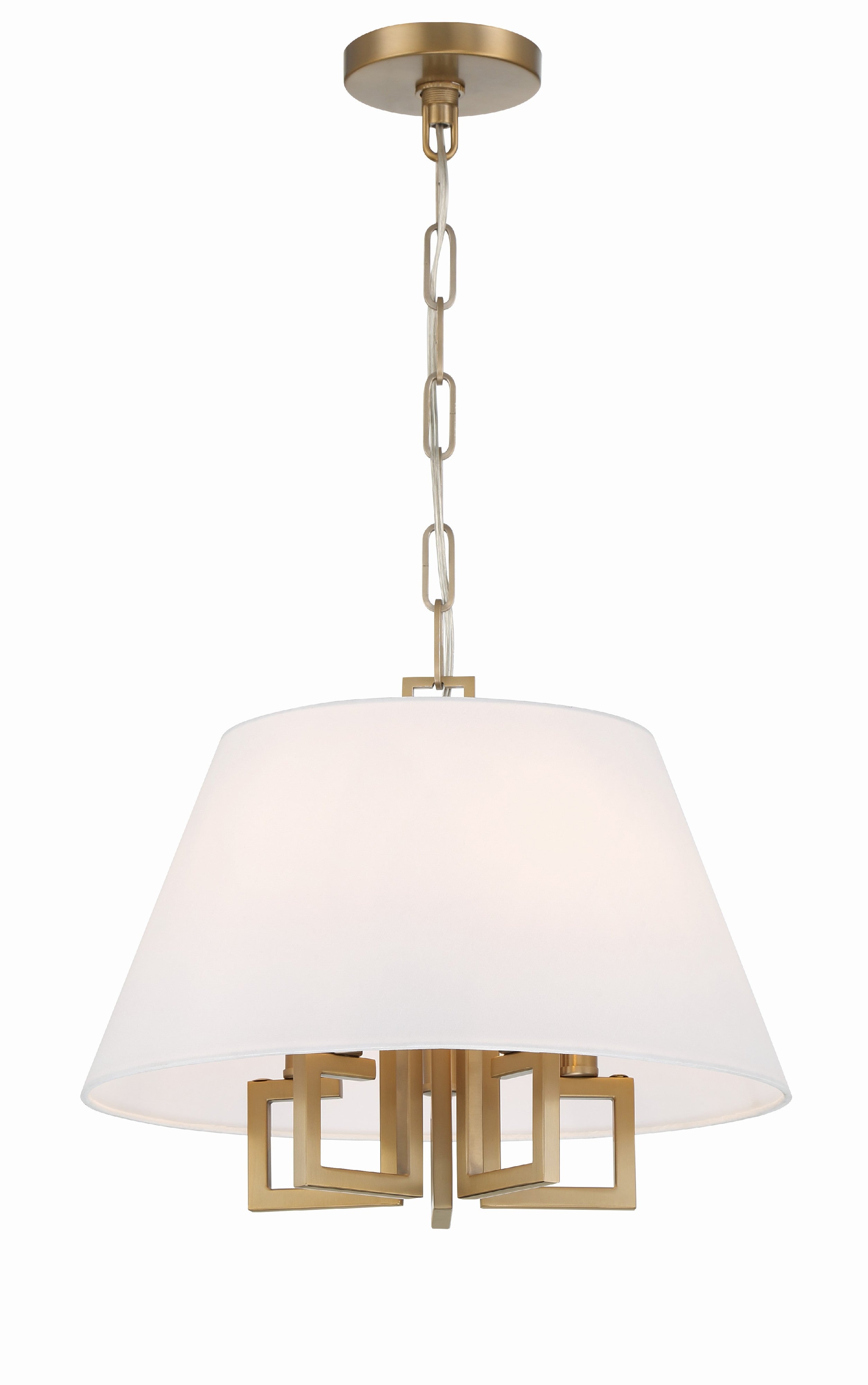 Crystorama Westwood 2255-VG – 16 Inch – 5 Light – Pendant Light – Vibrant Gold – Dry Rated