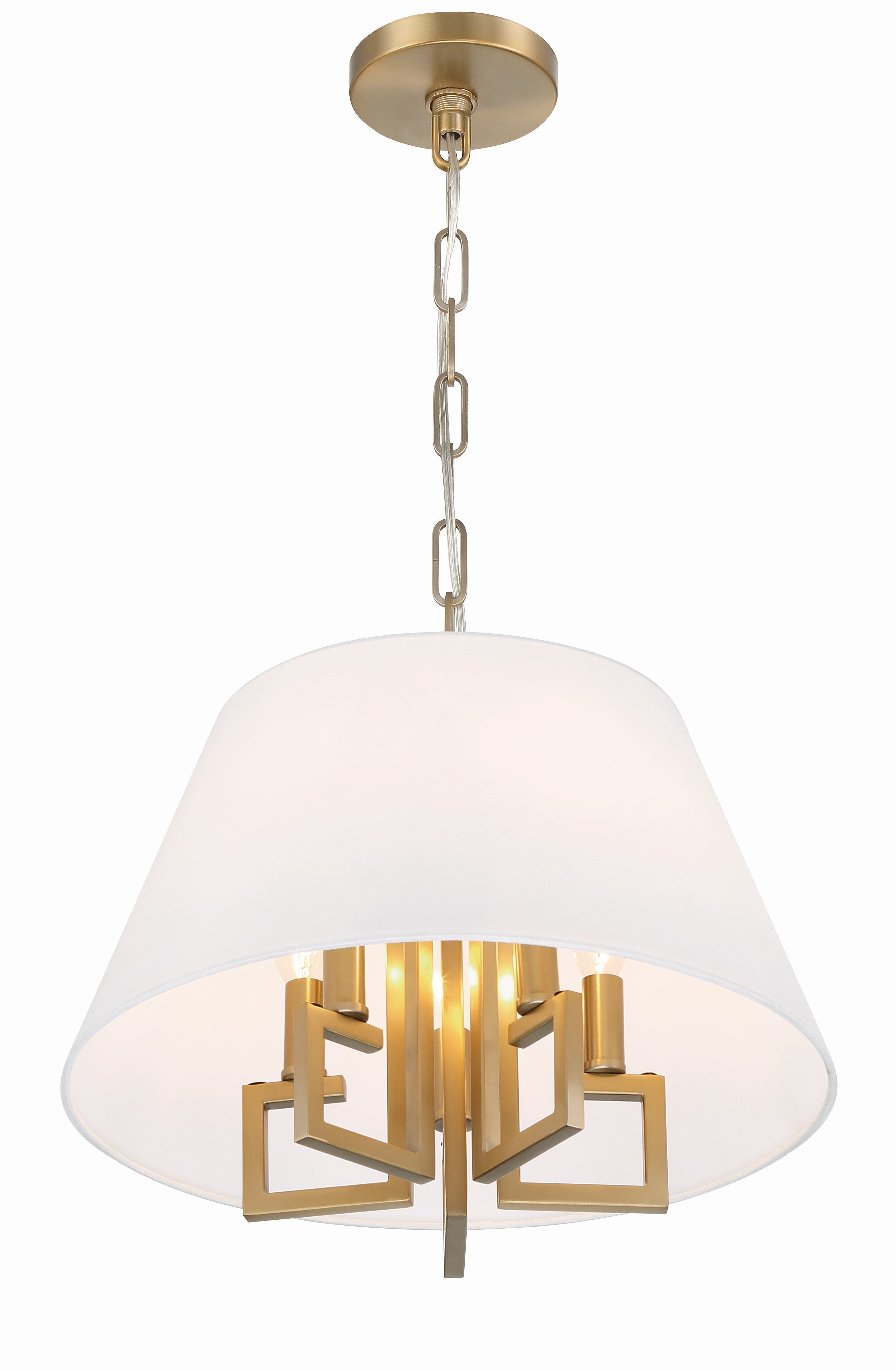 Crystorama Westwood 2255-VG – 16 Inch – 5 Light – Pendant Light – Vibrant Gold – Dry Rated