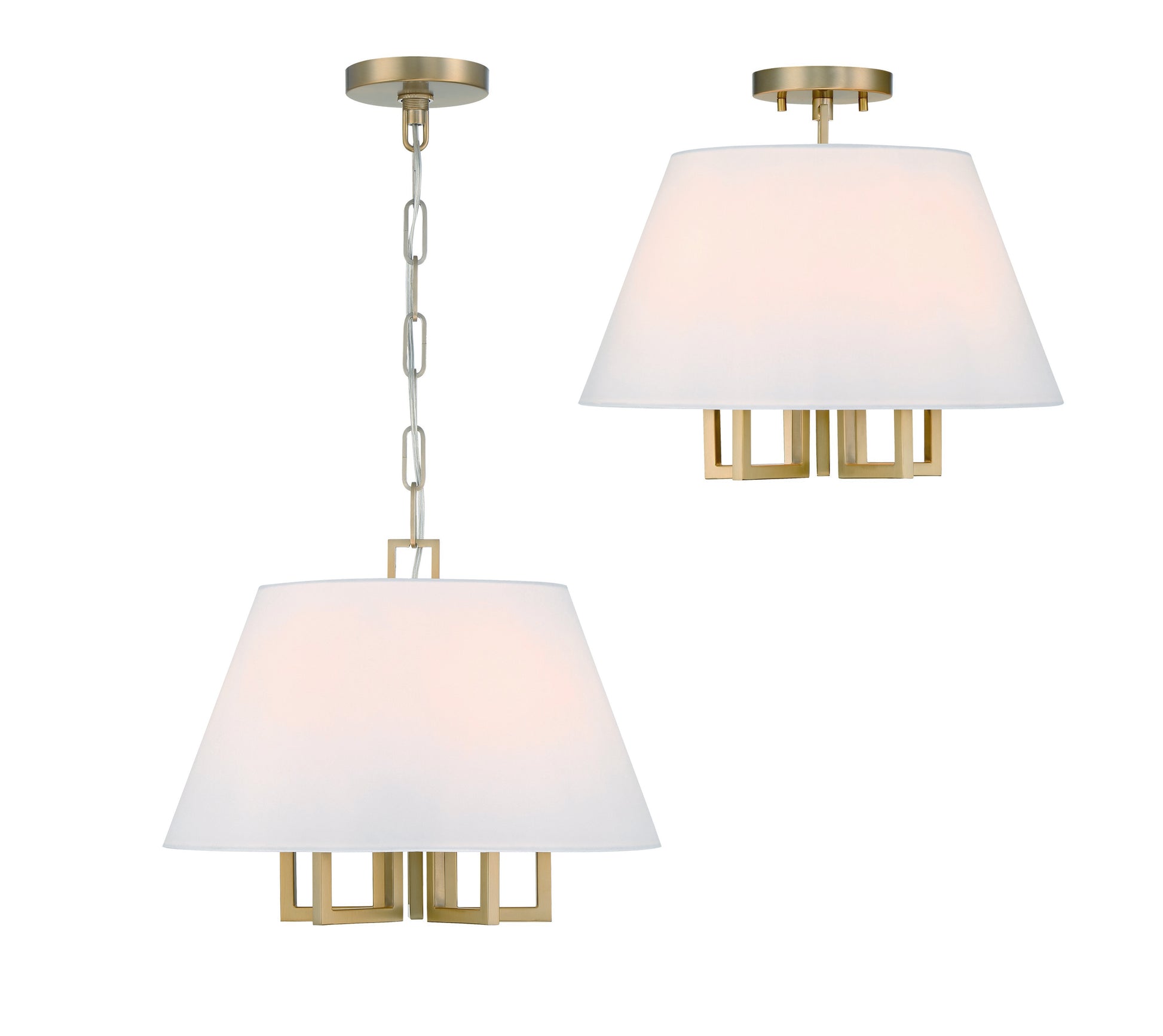 Crystorama Westwood 2255-VG – 16 Inch – 5 Light – Pendant Light – Vibrant Gold – Dry Rated